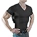 ConcealmentClothes Men’s V-Neck- Concealed Carry Holster Shirt Black- M
