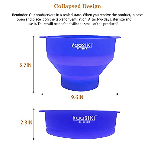 Silicone Microwave Popcorn Popper With Handle, Silicone Popcorn Maker