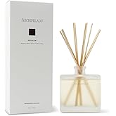 Archipelago Botanicals Havana Reed Diffuser, Home Fragrance Reed Diffuser, Includes Fragrance Oil, Frosted Glass Vessel & 10 Diffuser Reeds, Perfect for Home, Office or Gift, 7.6 Fl Oz