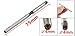 uxcell Square End Straight Shank 6 Flutes 4mm Cutting Diameter HSS Hand Reamer Reaming
