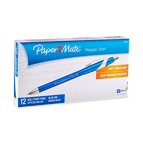 Paper Mate 85581 FlexGrip Elite Retractable Ballpoint Pens, Medium