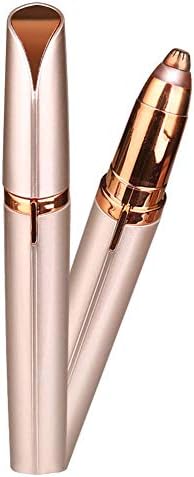 LooksGud Women's Painless Facial Hair/Eyebrows Remover Electric Razor Shaver, Eyebrow Trimmer (Rose Gold)