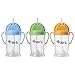 Zoli Baby Bot XL Straw Sippy Cup 9 oz - 3 Pack, Blue/Green/Orange