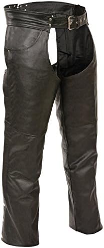 Men's Buffalo Split Leather Plain Lined Chaps