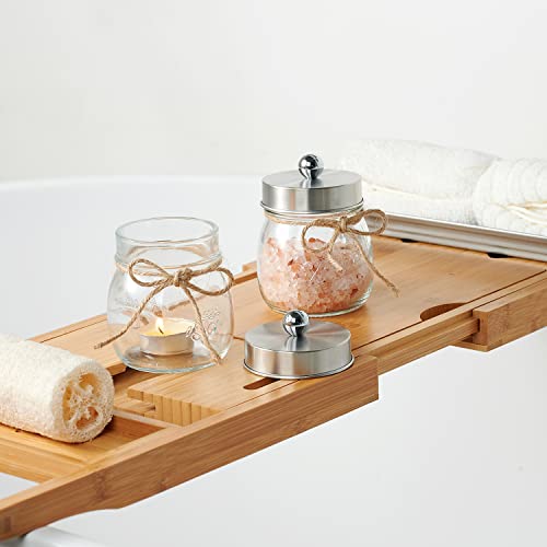 SheeChung Apothecary Jars Set,Mason Jar Decor Bathroom Vanity Storage