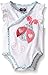 Mud Pie Baby Girl One Piece Crawler Bodysuit, White, 6-9 Months