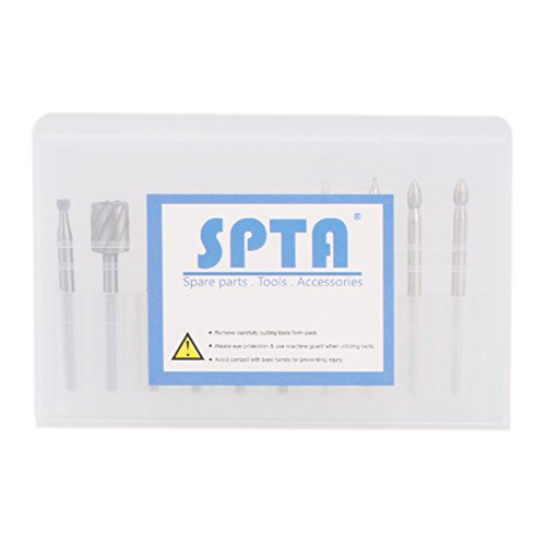 image for SPTA 6 HSS Router Bit & 12Pc Ball Diamond Burr & 4 Diamond Burr 1/8