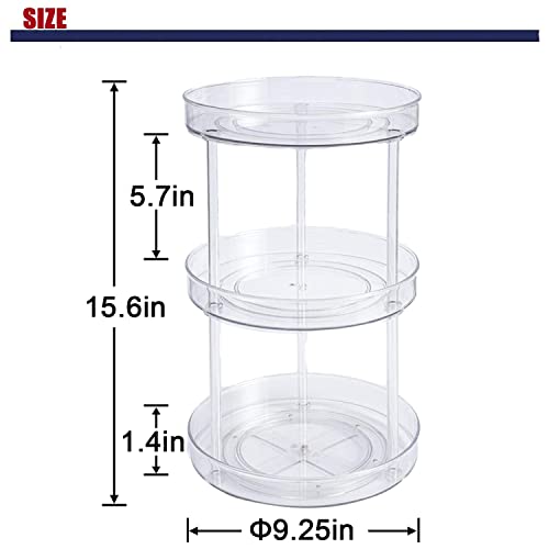 NonSkid 3 Tier Lazy Susan for Kitchen, Pantry,Lazy Susan