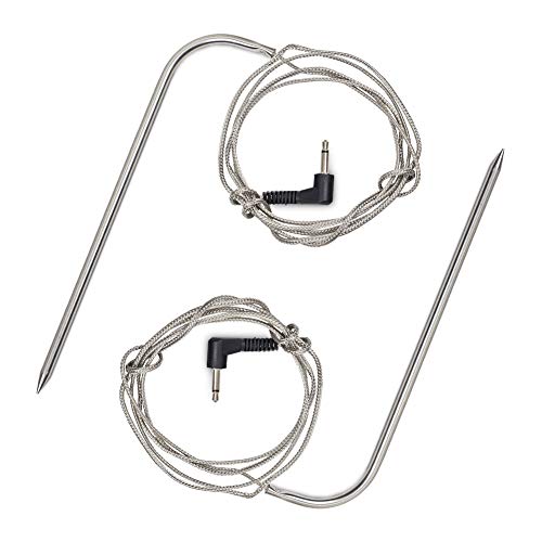 Replacement High-Temperature Meat Probe For Pellet Grills And Pellet Smokers Compatible With Pit Boss Grills, 2pc Waterproof BBQ Probe