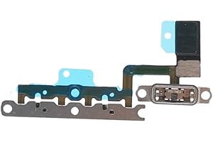 MEEFIX Volume Control Button Flex Cable for iPhone 11 - Mute Silent Switch and Sound Keyboard Ribbon Replacement Part Pre-Installed Metal Bracket