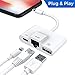 Lightning to RJ45 Ethernet LAN Wired Network Adapter, Lightning Ethernet Adapter, Lightning to USB Camera Adapter, Charging & Data Sync OTG Adapter Compatible with iPhone/iPad, Required iOS 10.0 or Up