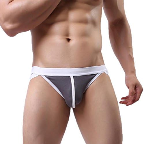 Mens Briefs Underwear Meovv Soft Breathable Boxers Briefs Mesh Hole Pouch Shorts Underpants