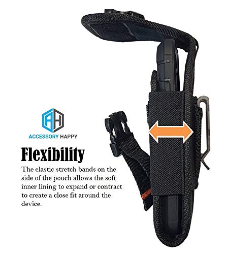 Military Grade Vertical Carrying Pouch Case, Compatible with [iPhone 6 6S 7 8 X (4.7'') Samsung S5 S8 S9 LG J7 K20 & More] Holster with Card Slot Belt Clip-Fits iPhone with Lifeproof Defender Cover - Thumbnail 2