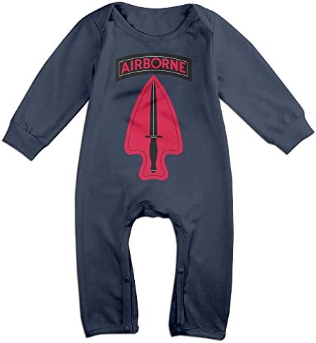 Delta Force US Army Romper,6-24 Month Toddler Onesie,infant Bodysuit Long Sleeve Navy 12 Months