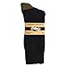 The Right Fit Men's 98% Cotton, Casual Work, Loafer Ribbed Crew Style Dress Socks