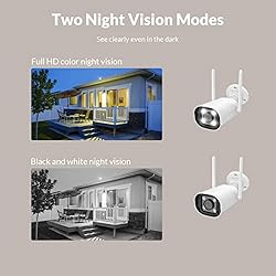 NETVUE Security Camera Outdoor, 1080P 2.4G WiFi