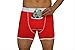 Speakeasy Briefs: Men's Stash Underwear with a Secret Front Pocket (Medium, Red)