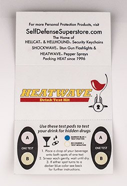 HeatWave 5 Card - 10 Tests Date Rape Drug Detection Kit.