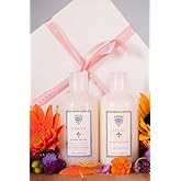 LINDI SKIN Essential Body Skincare Gift Set - Body Wash and Body Lotion for Dry, Itchy & Sensitive Skin - Relieves Painful Effects of Radiation Burn & Chemo Rash (8 fl oz - Each)