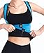Mansy Women's Slimming Neoprene Vest Hot Sweat Shirt Body Shapers for Weight Loss,XX-Large,Blue