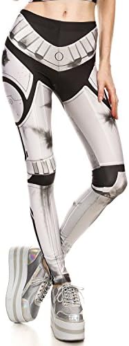 Women’s Soft Legging High Waist Elastic Slimming Leggings Pants Creepinup 3D Print Footless Tights