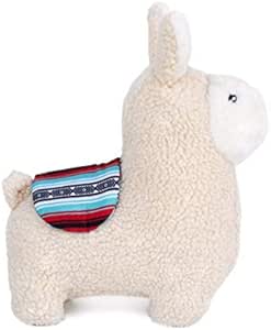 ZippyPaws - Storybook Snugglerz Squeaky Dog Toy with Stuffing - Liam The Llama