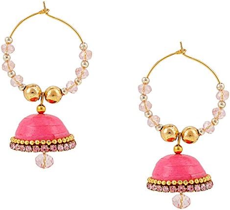 Elegant Look with Clip-on Earring Hancrafted Baali Jhumka-129