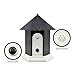 Super Ultrasonic Outdoor Bark Control,Silence Dog Trainer Looks Like Birdhouse (Black)