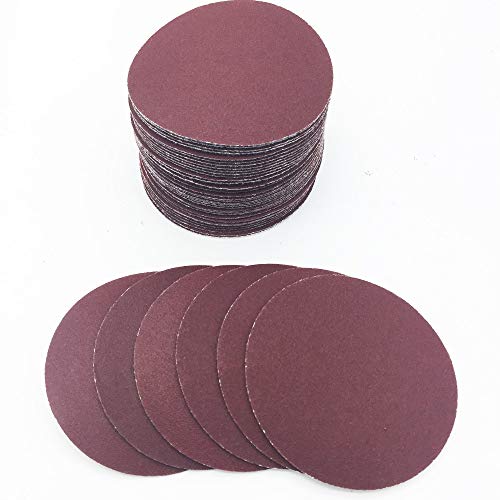 Tool Woodwork - 40ps 3" 75mm-80mm Round Spaper Disk S Sheet Grit 320/400/600/800/1000/1200/1500/2000 Hook Loop Sing Disc For Ser