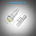 Partsam 10x White PC74 Twist Socket T5 Wedge 37 70 1-SMD 5050 LED Dashboard Instrument Cluster Light