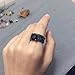 Black Gold Sapphire Princess Cut CZ Wedding Engagement Band Bridal Rings Jewelry Set