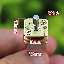 Acxico 3Pcs Mini Micro N20 Gear Motor DC 3V-6V Slow