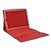 Generic Leather Case with Bluetooth Wireless Keyboard for iPad 2/3/4 (Red Case for Apple Ipad 2 3 4)