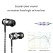 Inateck In-Ear Earphones Earbuds Headsets with Mic and Remote Dual Driver Noise-isolating, Multi Functionality Headphones with A/B Switch Modes for iOS and Android - Lacerta Black