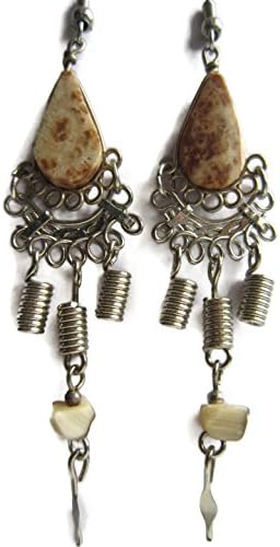 Handmade Stone Earrings Hippie Jewelry for Women Girls