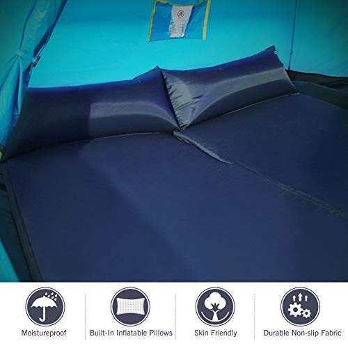 CAMELSPORTS-Lightweight-Double-Self-Inflating-Sleeping-Pad-with-Attached-Pillow-Great-for-2-Person-Camping-Hiking-BackpackingBeach