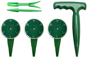 ROCUTUS 6 Pack Sowing Seeds Planter,Adjustable Hand Held Garden Flower Grass Plant Seeder Tool for Indoor and Outdoor