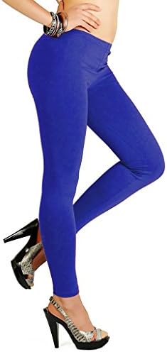 Being Kind Women's Leggings 95% Cotton 5% Licra Stylish Chudidar Full Length Free Size Blue