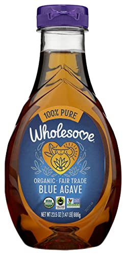 WHOLESOME SWEETENERS, ORGANIC LIGHT BLUE AGAVE, 23.5 OZ