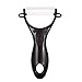 HULLR 6 Piece Black Ceramic Blade Kitchen Knife Set with Acrylic Stand - Mirror Finish