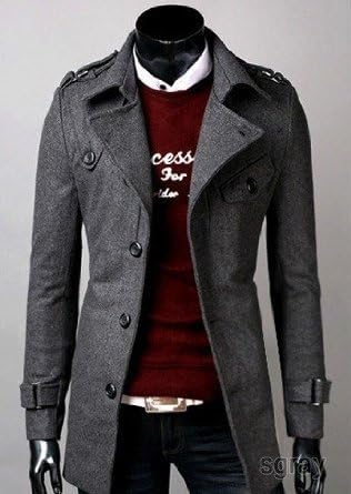 Amazon La Benamato ラ ベナマート コート メンズ ハーフコート スリムトレンチコート Xl ｸﾞﾚｰ コート ジャケット 通販