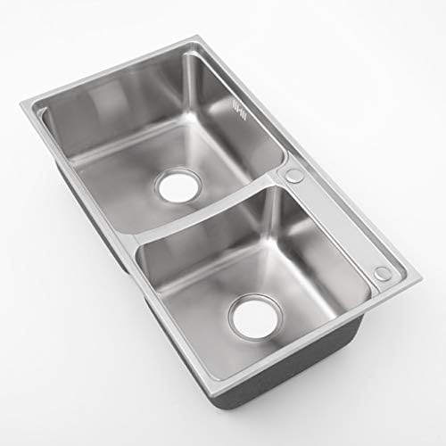 キッチンシンクステンレスシンクキッチンアクセサリー野菜盆地多機能ダブルシンクオーバーフロー穴カラー シルバーサイズ 78 43センチメートル Lcshan キッチンシンクステンレスシンクキッチンアクセサリー野菜盆地多機能ダブルシンクオーバーフロー穴カラー シルバーサイズ 78 43センチメートル Lcshan