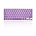 TOP CASE Purple Keyboard Silicone Cover Skin Compatible with MacBook 13-Inch Unibody (A1342/WHITE) with TOP CASE Mouse Pad