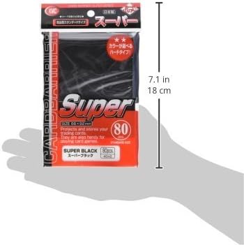 KMC Super Black Deck Protector Sleeves (80), Medium - Image 4