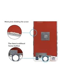 AY - Pantalla de repuesto para iPhone, pantalla LCD táctil y digitalizador con kit de reparación completo (color blanco)