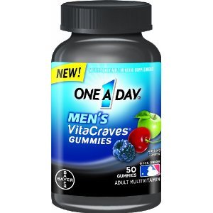 One A Day Men's Vitacraves Multivitamins 50 CT (Pack of 2)