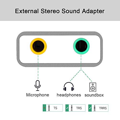 image for Auswaur USB Type C External Stereo Sound Card Audio Adapter With 3.5mm