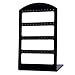 CozyCabin 48-hole Jewelry Display Rack Vintage Earring Holder Hanger Jewelry Stand Organizer Earring Display (Black B)