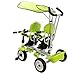 Baby Stroller Tricycle Toy Bike Baby Toddler Ride Green Twins Kids Child Push Toy Outdoor Trike MD Group