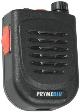 Pryme BTH-500 Bluetooth Speaker Microphone with Rotary Volume Control and Built-in Wireless PTT Includes Charger and Charging Cable (Requires Pryme Bluetooth Adapter to Work with Two-Way radios)